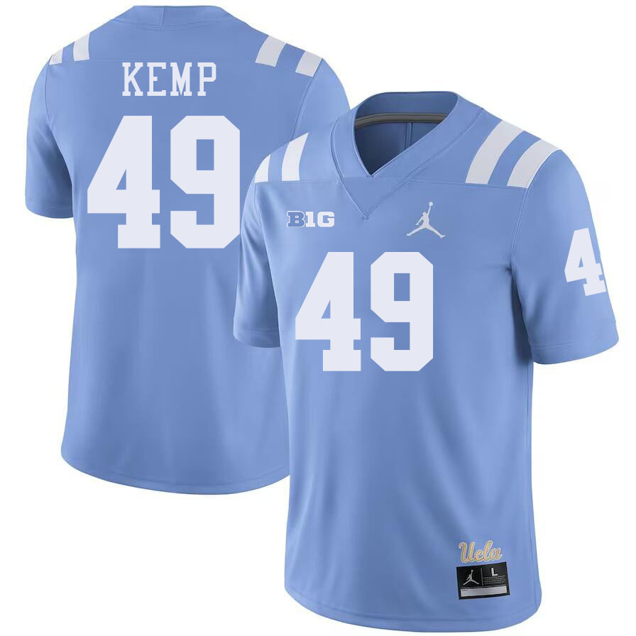 Men #49 Leo Kemp UCLA Bruins College Football Jerseys Stitched-Power Blue